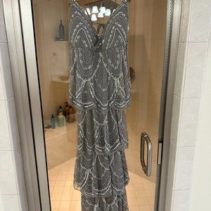 Sue Wong Sequin Knee Length Dress